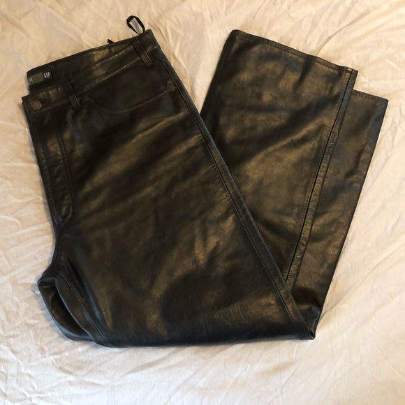 Gap Boot Fit Leather Pants - Picture 2 of 6